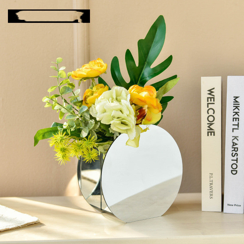 Acrylic Flower Vases Modern New Type Mirror Printing