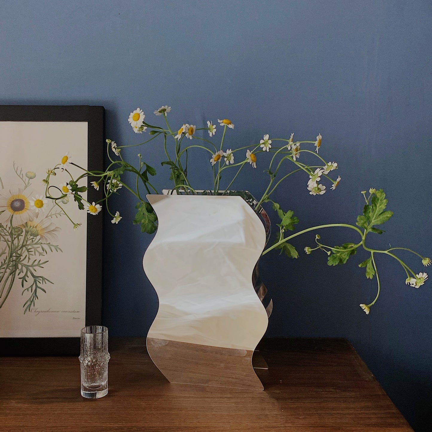 Acrylic Flower Vases Modern New Type Mirror Printing