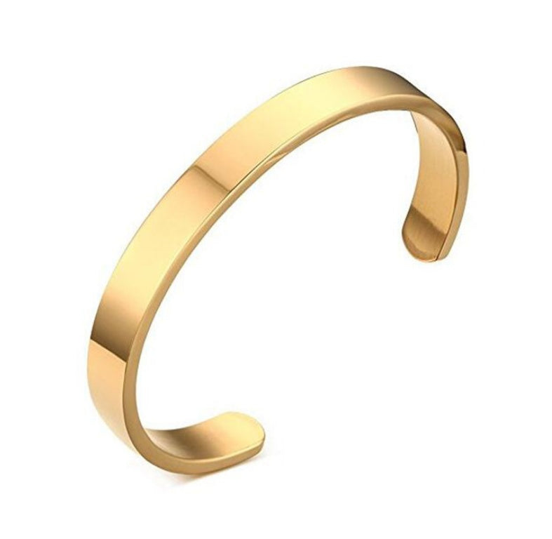 Smooth stainless steel bracelet C-shaped bracelet jewelry