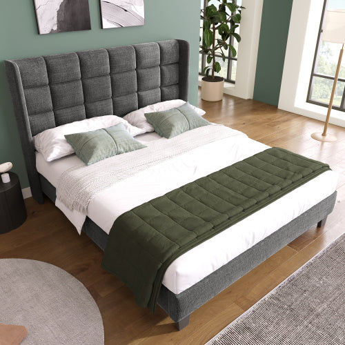 Linen Bed Frame Size 140 X 200