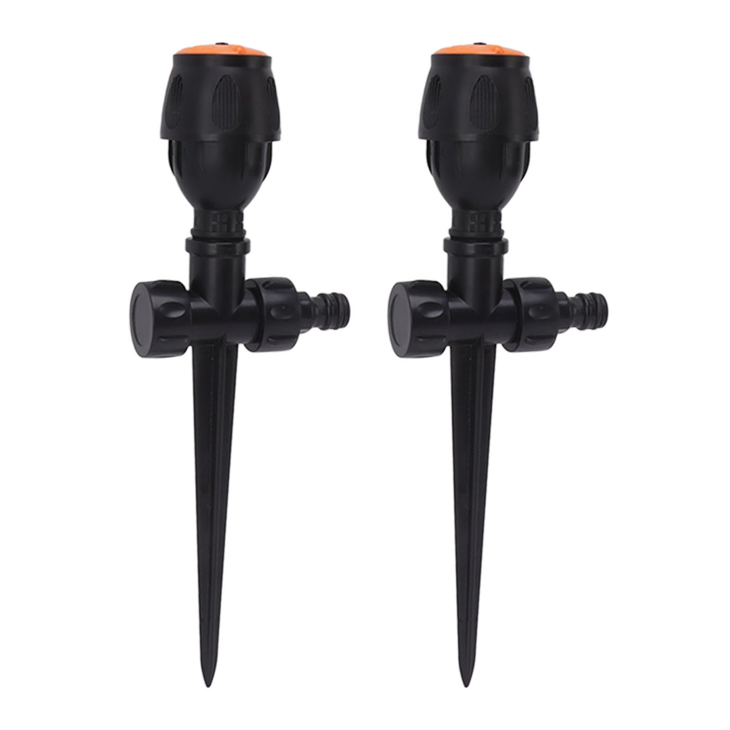 2pcs Garden Sprinklers Plastic 360 Degree Rotating Irrigation Sprinkler Large Area Coverage Sprinkler for Garden Yard Lawn