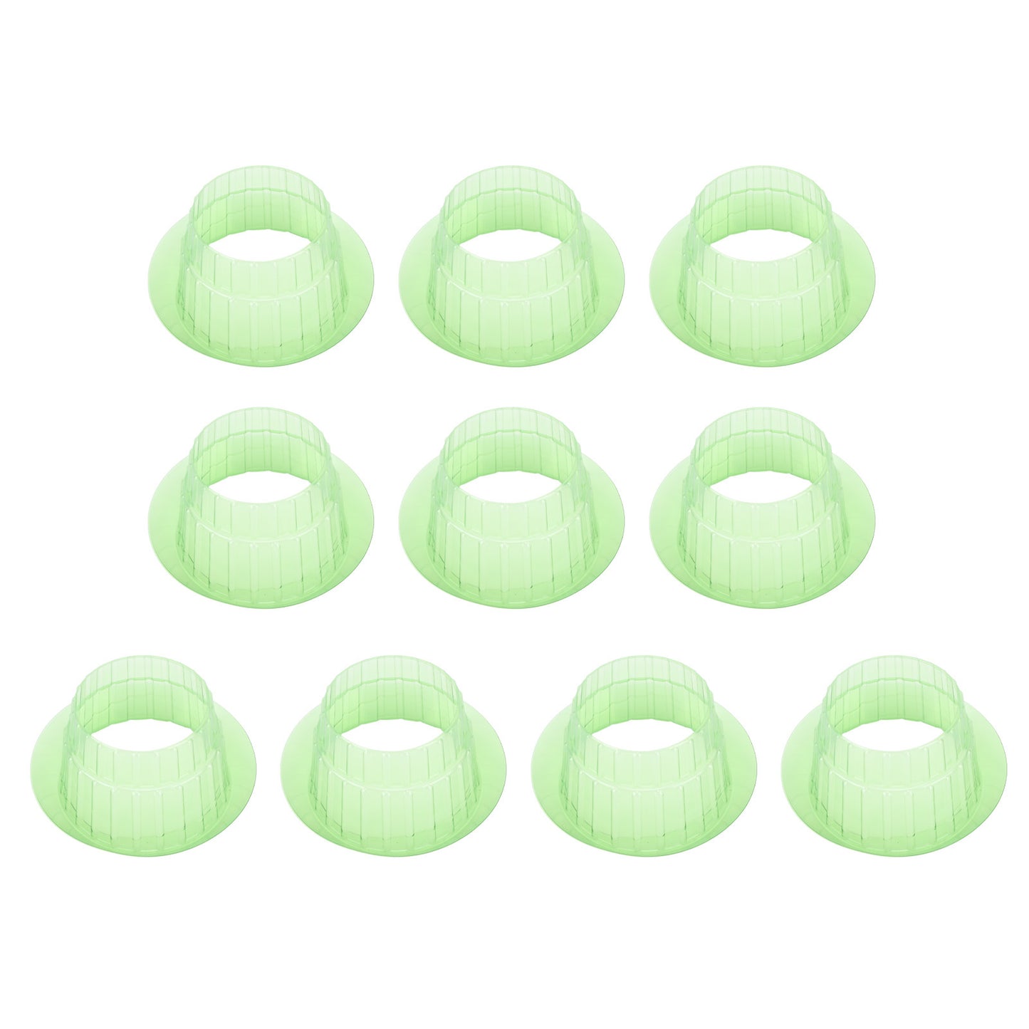10pcs Green Garden Cloches Plastic Plant Round Cover Reusable Plant Seed Humidity Domes for Home Garden Yard Greenhouse