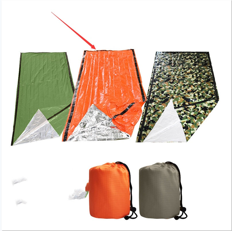 Thermal Insulation Emergency Sleeping Bag Orange Outdoor First-aid