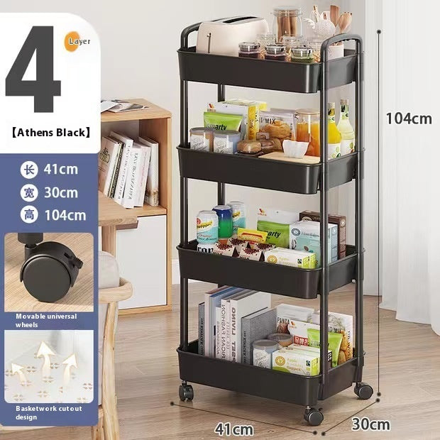 Trolley Rack Kitchen And Bedroom Snack Bathroom Bathroom Storage Rack