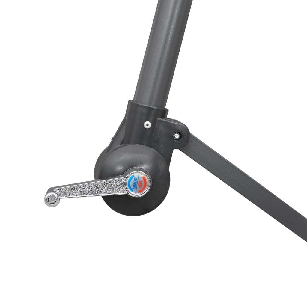 vidaXL Hanging Garden Parasol Blue 3 m Aluminium Pole