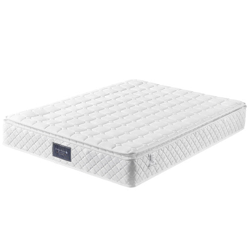 Linen Bed Frame Mit Federkernmatratze Size140 X 200cm
