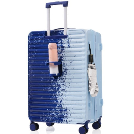 Luggage 3Piece Sets, 20 24 With Front Pocket,Hard Shell Luggage Carry On Luggage Set With TSA Lock Usb Interface, Universal Wheel,cup Holder