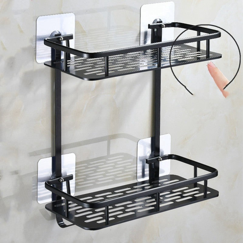 Bathroom Bathroom Storage Rack Wall Bath Room Storage Rack Punch-free