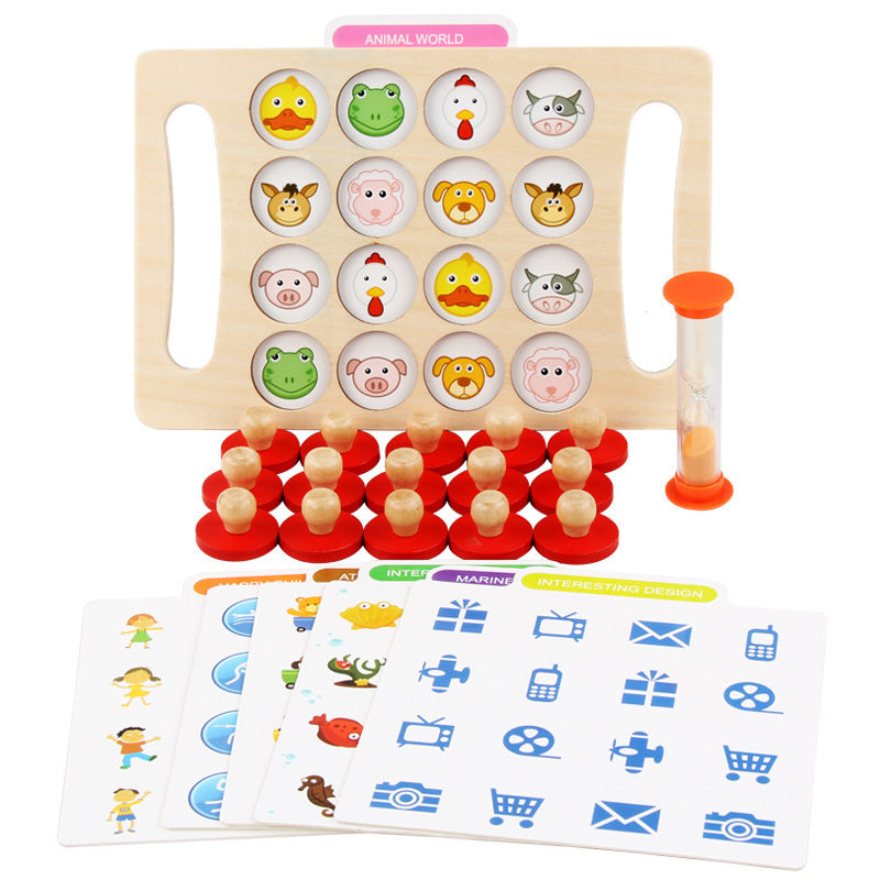 Intellectual Development Wooden Children's Memory Chess