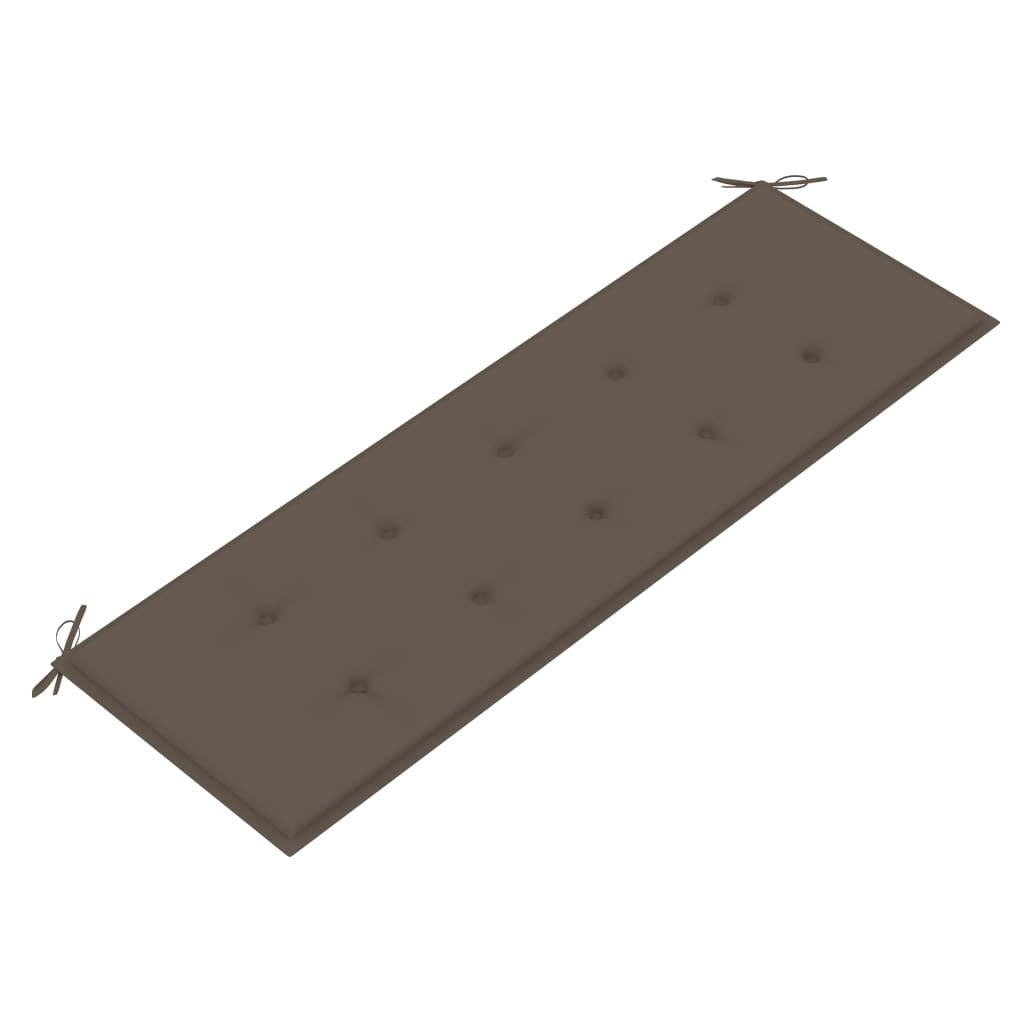Garden Bench Cushion Taupe 59.1inx19.7inx1.6in