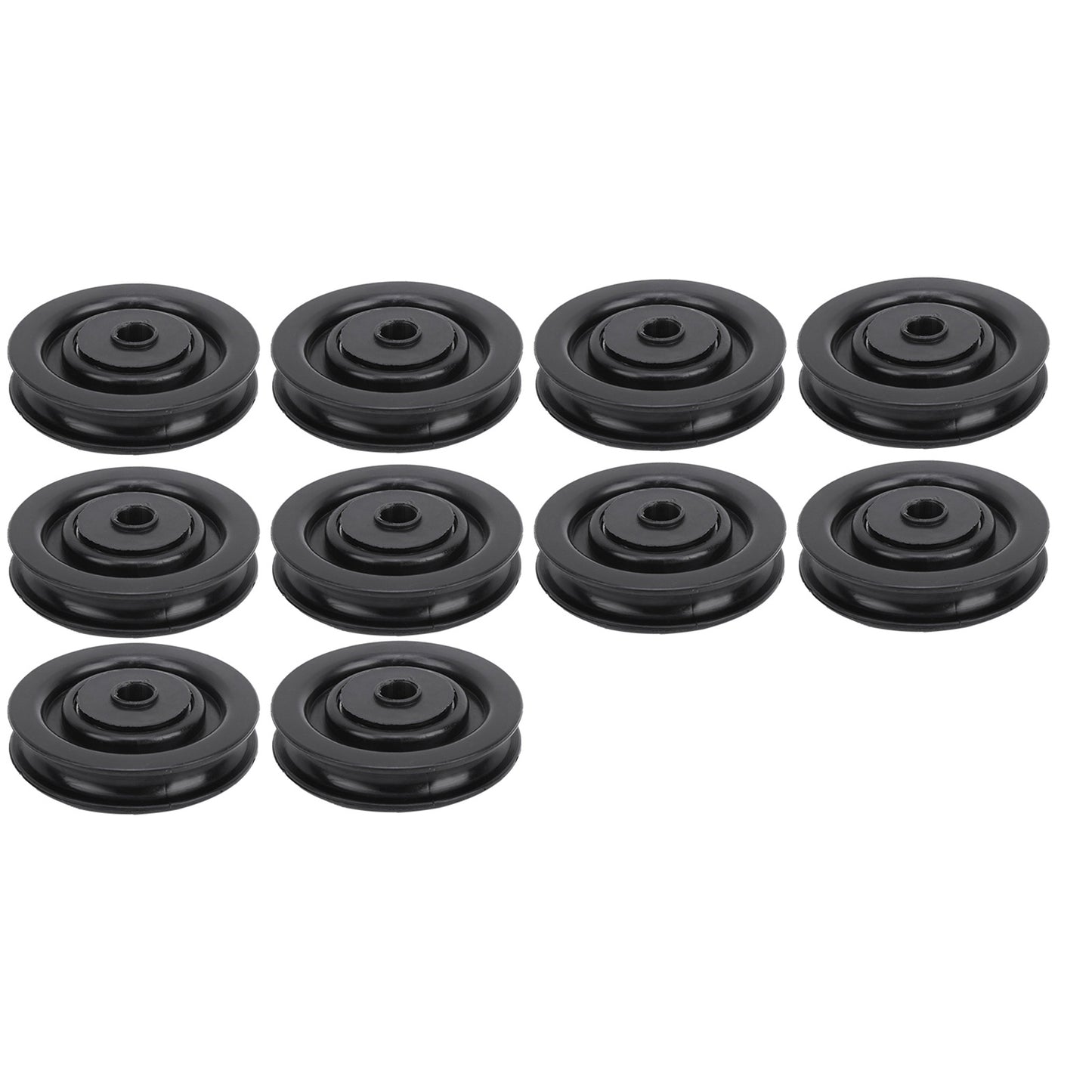10Pcs Universal Pulley Wheel Fitness Hoisting Equipment Accessories Nylon Bearing Core75mm