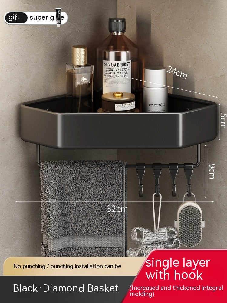 Bathroom Rack Punch-free Corner