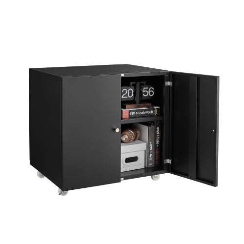 Printer Table With File Door Moves Horizontal Filing Cabinet