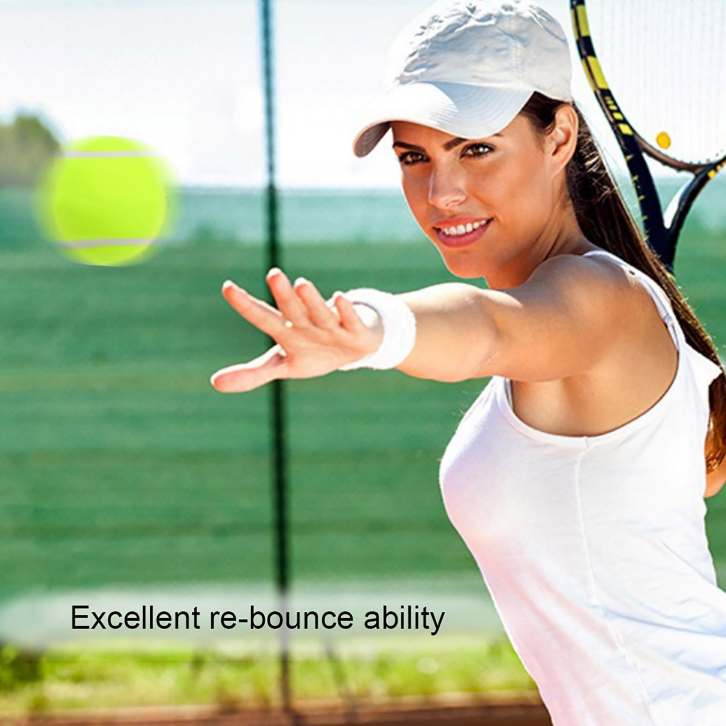 3 Pcs Tennis Ball Prctice Balls for Competition Training Exercises Entertainment