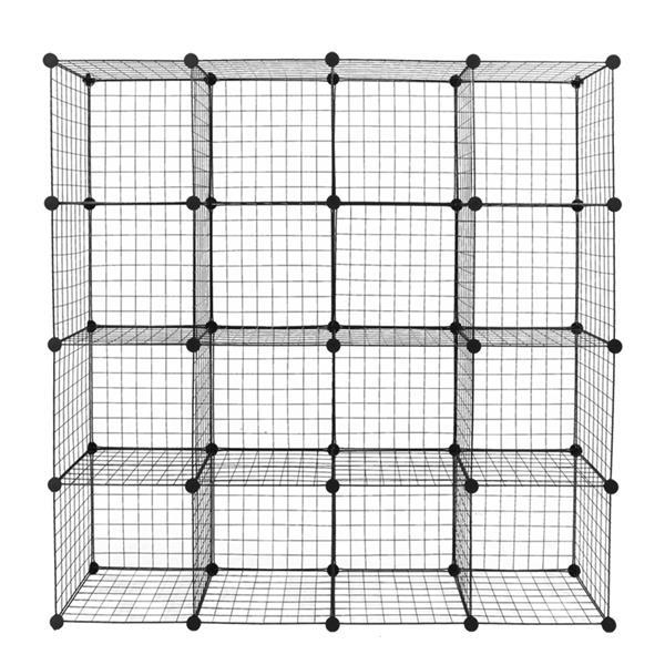 16 Grid Iron Mesh Material Storage Rack