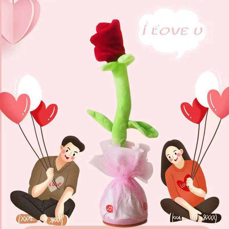 Sand Sculptures Twisting And Swinging Plush Roses
