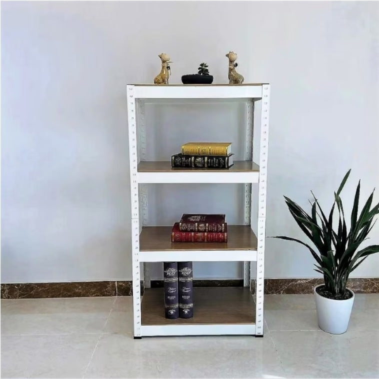 Storage Racks - 4 Tier Adjustable Garage Storage Racks White