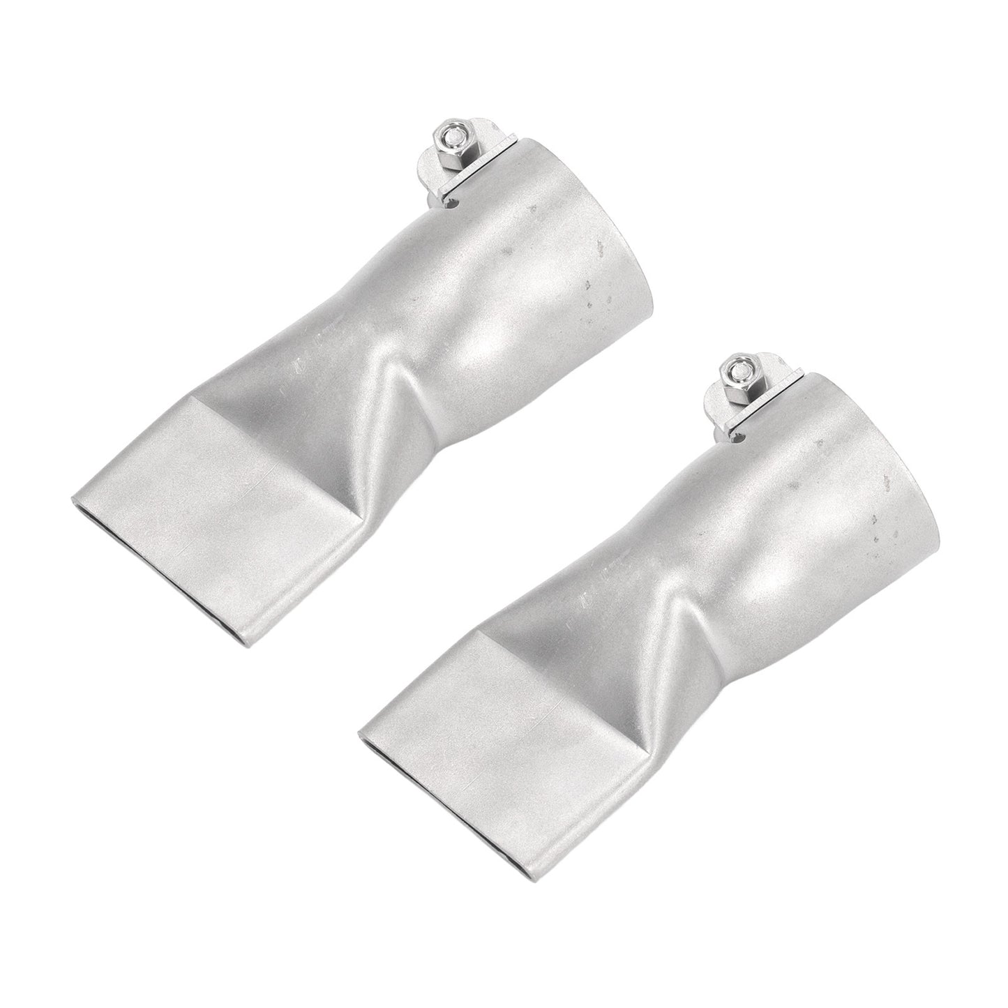 2Pcs 40mm Flat Wide Mouth Welding Nozzle Stainless Steel Heat Resistant Heat Gun Welding Nozzle