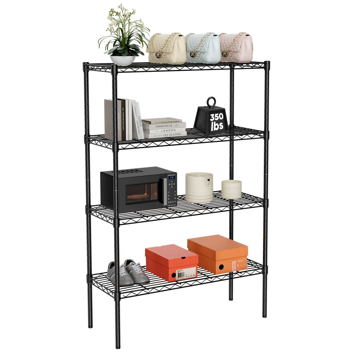 Adjustable Metal Wire Rack Heavy Vertical Rack