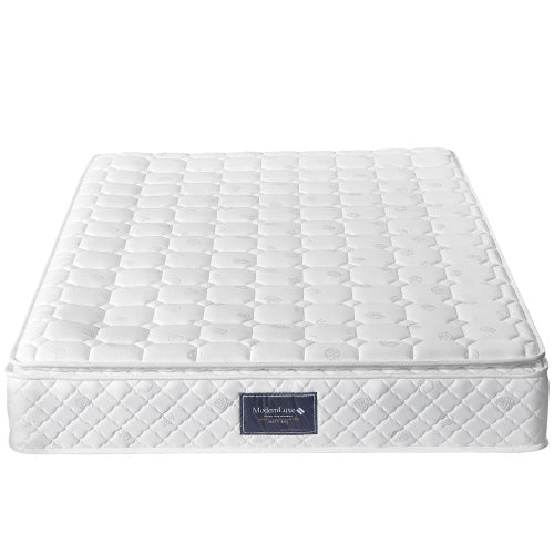 Linen Bed Frame Mit Federkernmatratze Size140 X 200cm