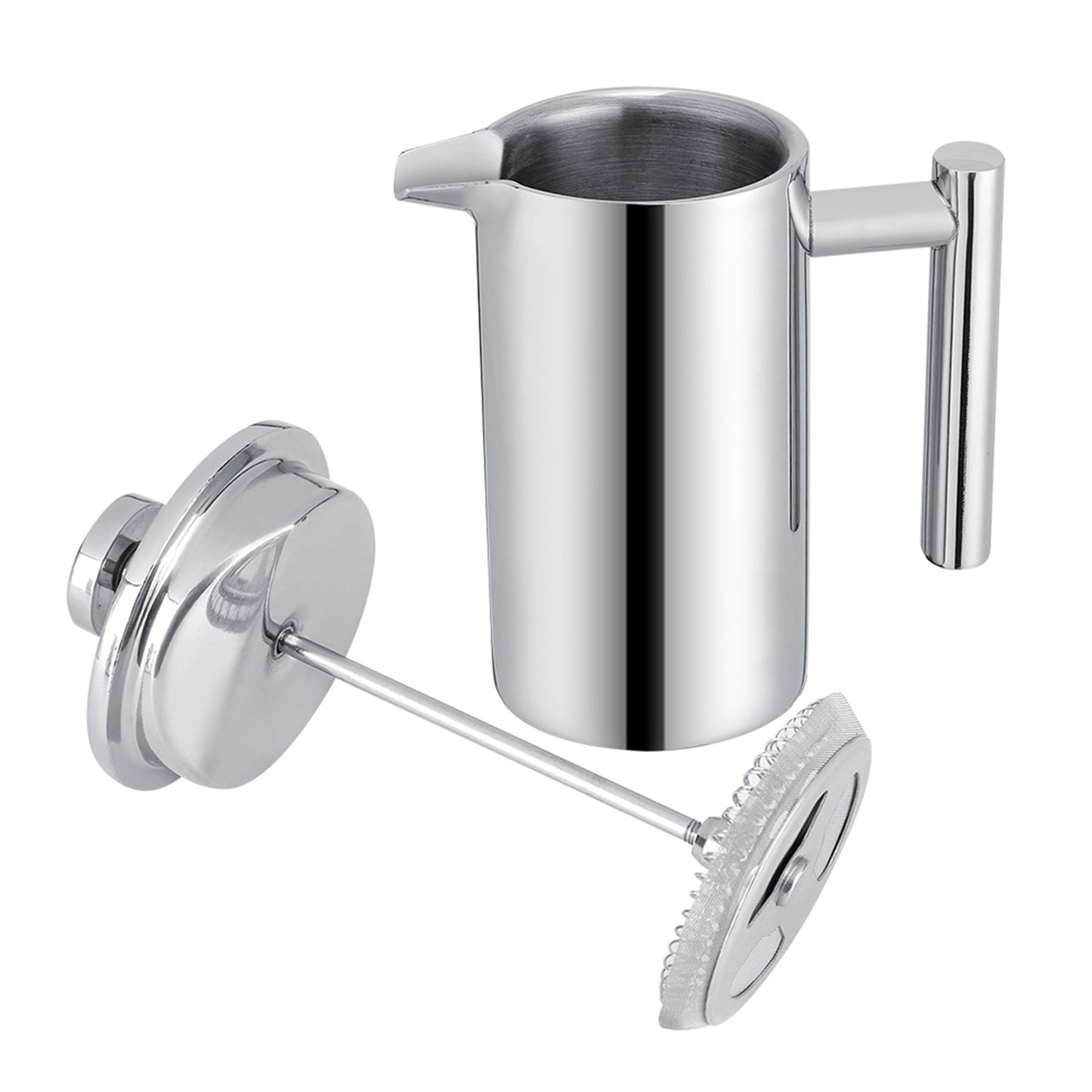 350ML Double Wall Stainless Steel Coffee Maker French Press Tea Pot with Filter