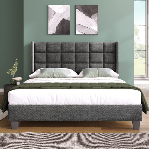 Linen Bed Frame Size 140 X 200
