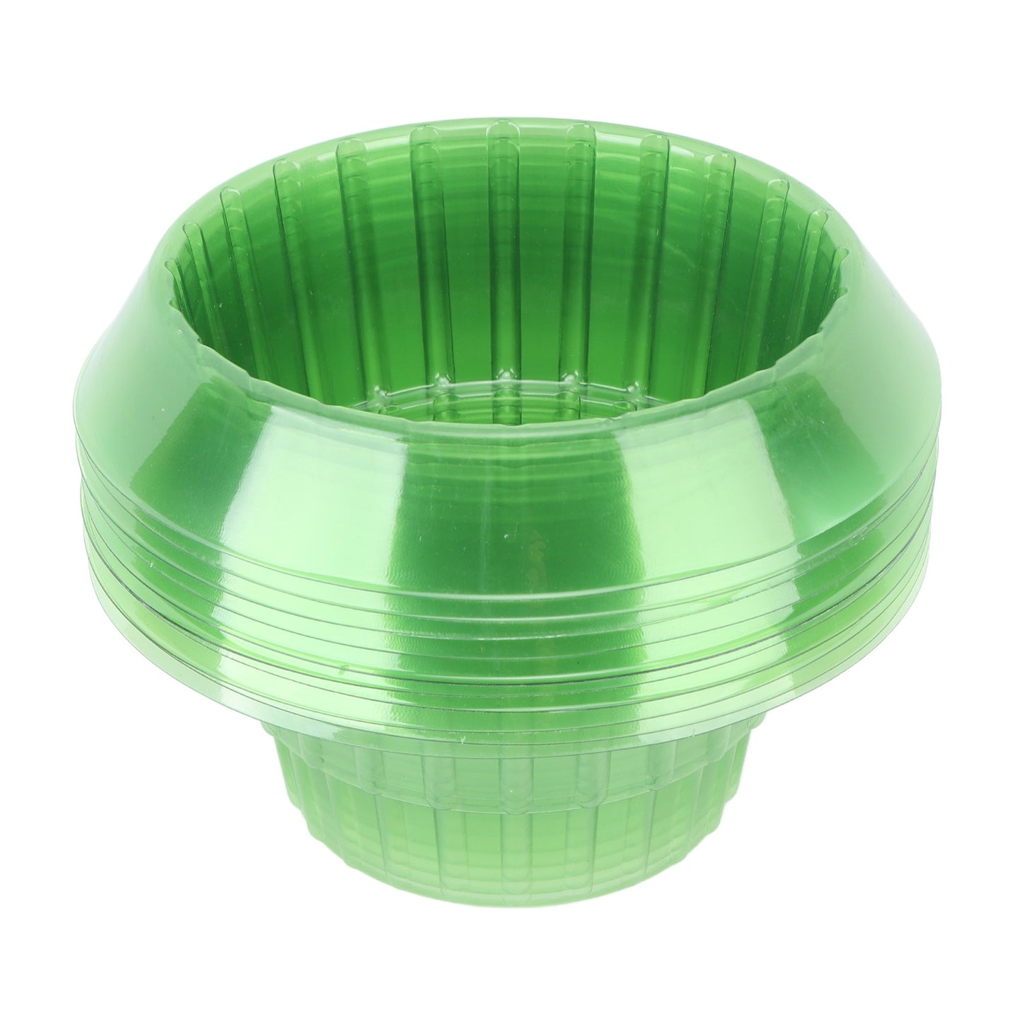 10pcs Green Garden Cloches Plastic Plant Round Cover Reusable Plant Seed Humidity Domes for Home Garden Yard Greenhouse