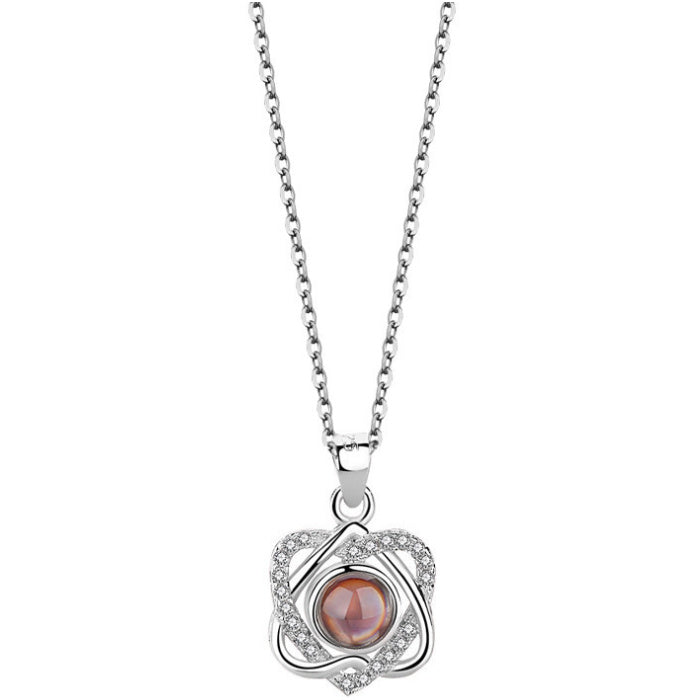 Apple Rose Jewelry Box Necklace Ring Ornament For Friends Christmas Valentine's Day