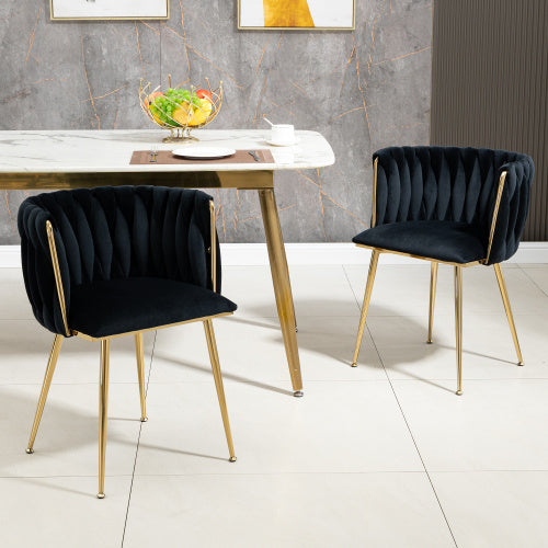 Metal Velvet Dining Chairs