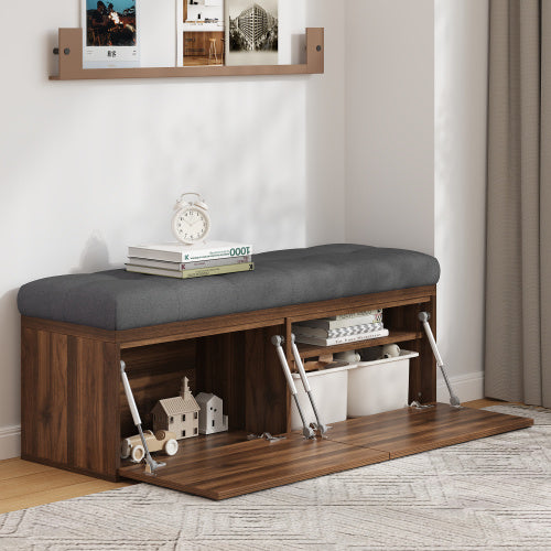49-inch Storage Shelves, Locker Storage, Footstool