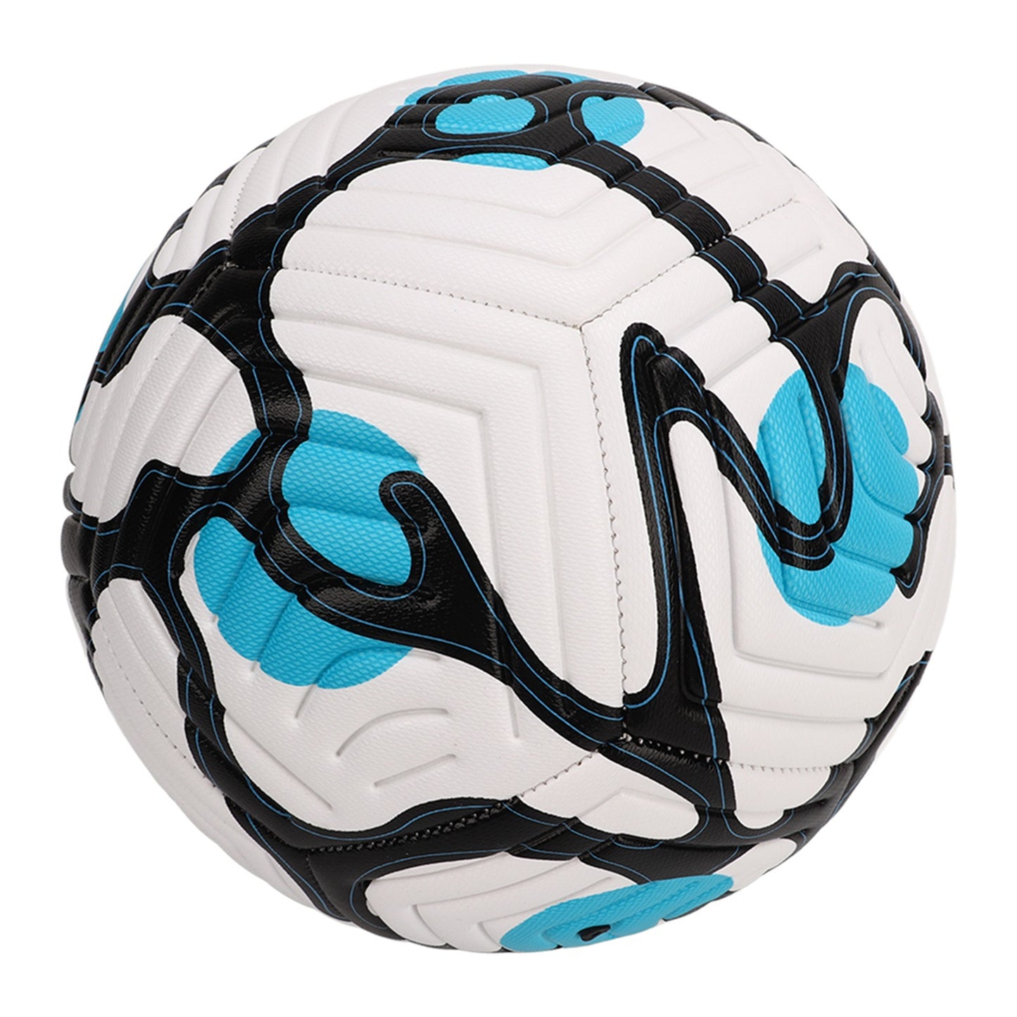 No. 5 Soccer Indentation Adult Training Soccer Standard English Football for Soccer Games Practice Blue