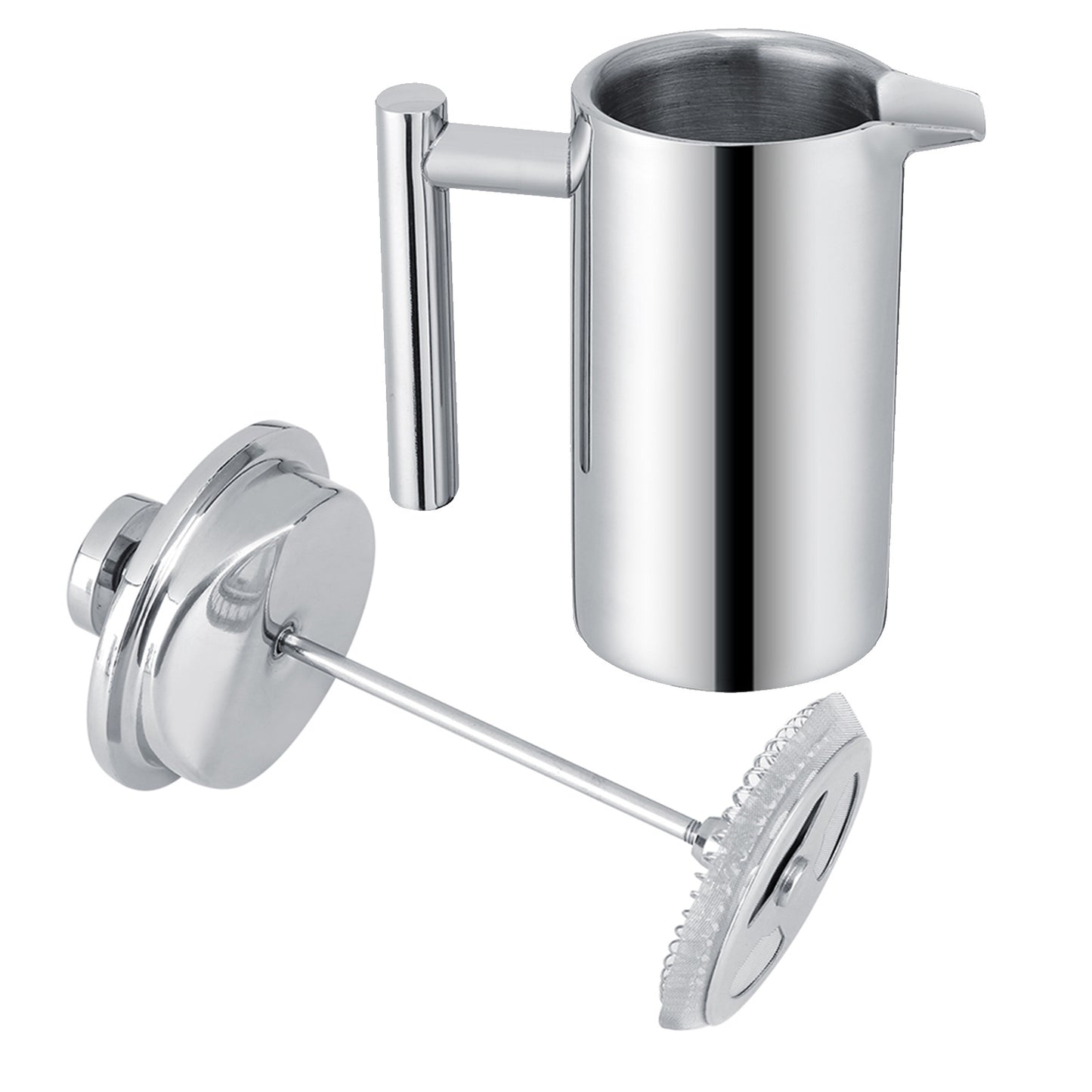 350ML Double Wall Stainless Steel Coffee Maker French Press Tea Pot with Filter