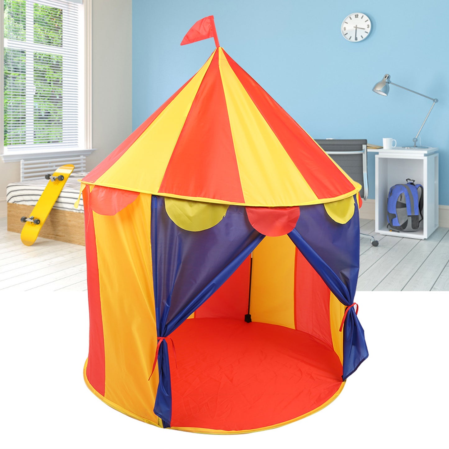 Portable Foldable Children Tent Indoor Outdoor Castle Tent Room Play House AccessoryCastle Tent