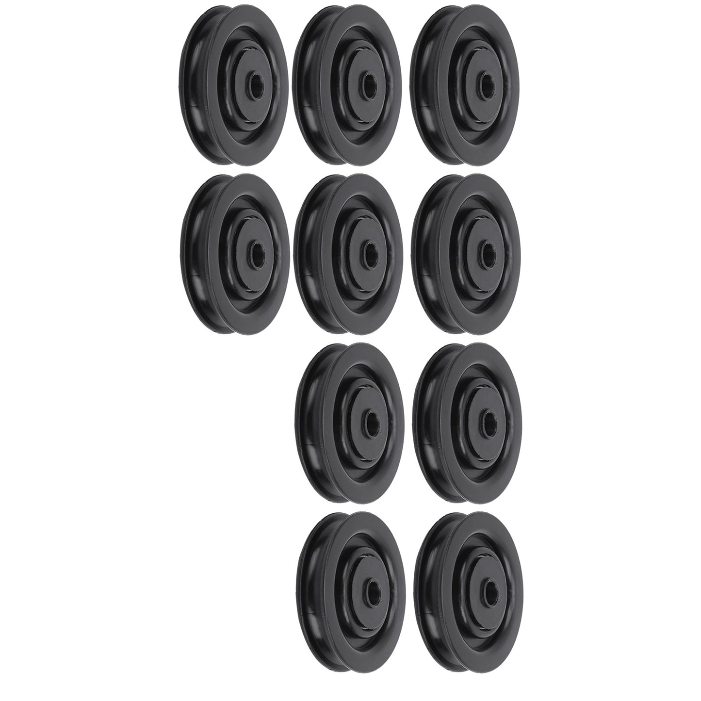 10Pcs Universal Pulley Wheel Fitness Hoisting Equipment Accessories Nylon Bearing Core75mm