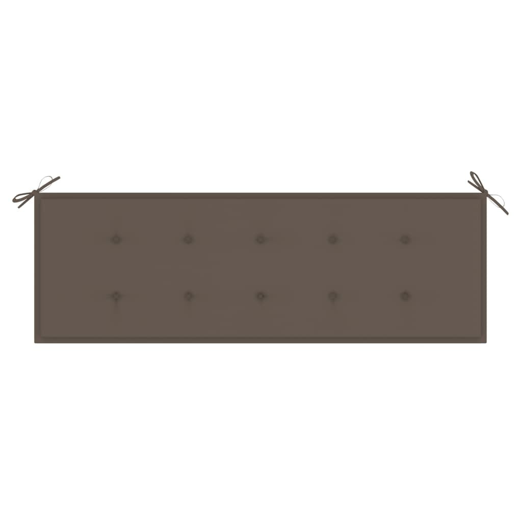 Garden Bench Cushion Taupe 59.1inx19.7inx1.6in