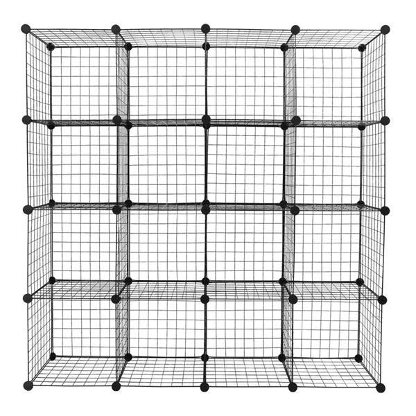 16 Grid Iron Mesh Material Storage Rack
