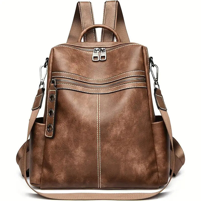 Purse For Women Fashion Faux Leather Convertible Shoulder Handbag Travel Bag Satchel Rucksack Ladies Bag