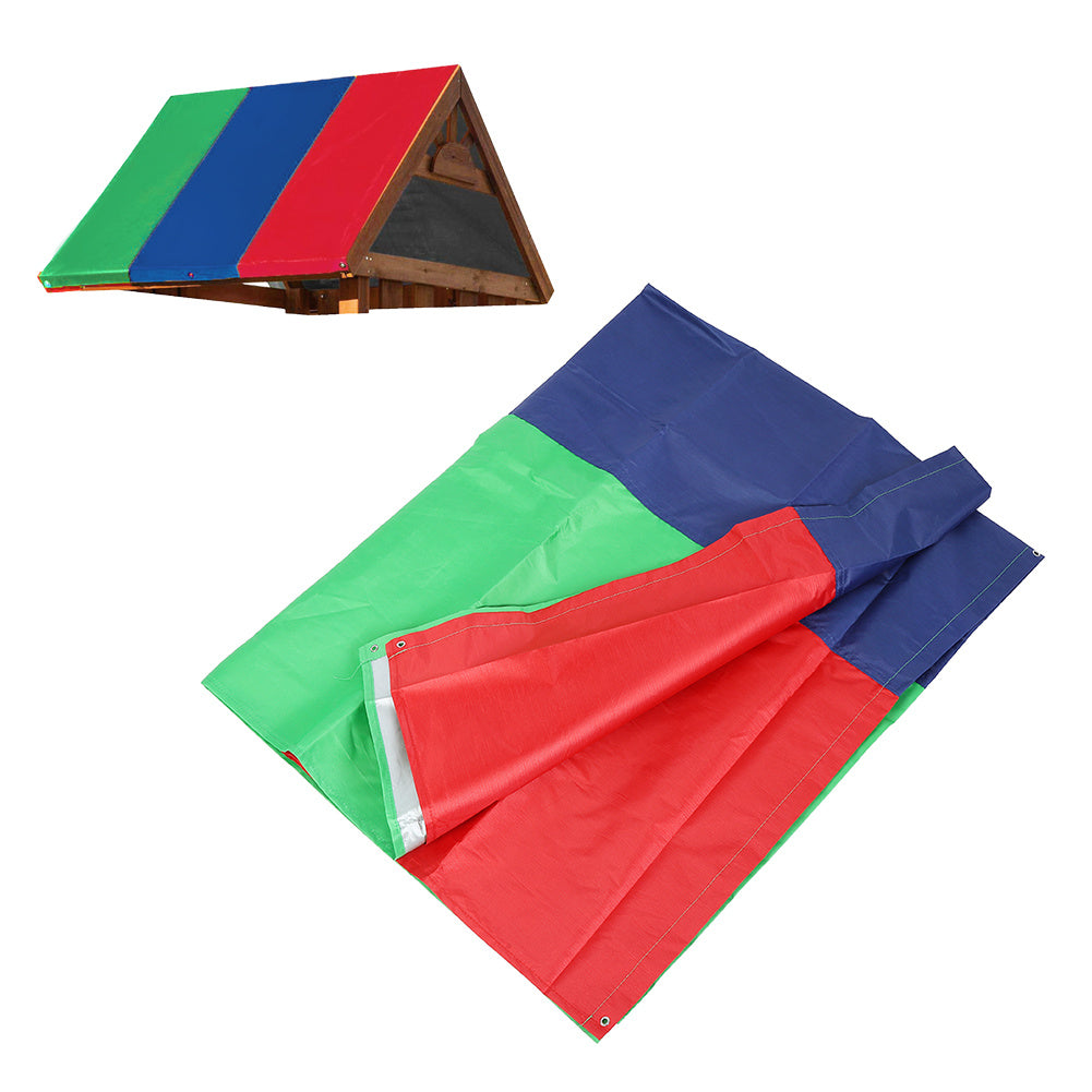 132x226cm 210D Oxford Cloth Outdoor Garden Awning Roof Cover Swing Canopy Garden Accessories(Green Blue Red )