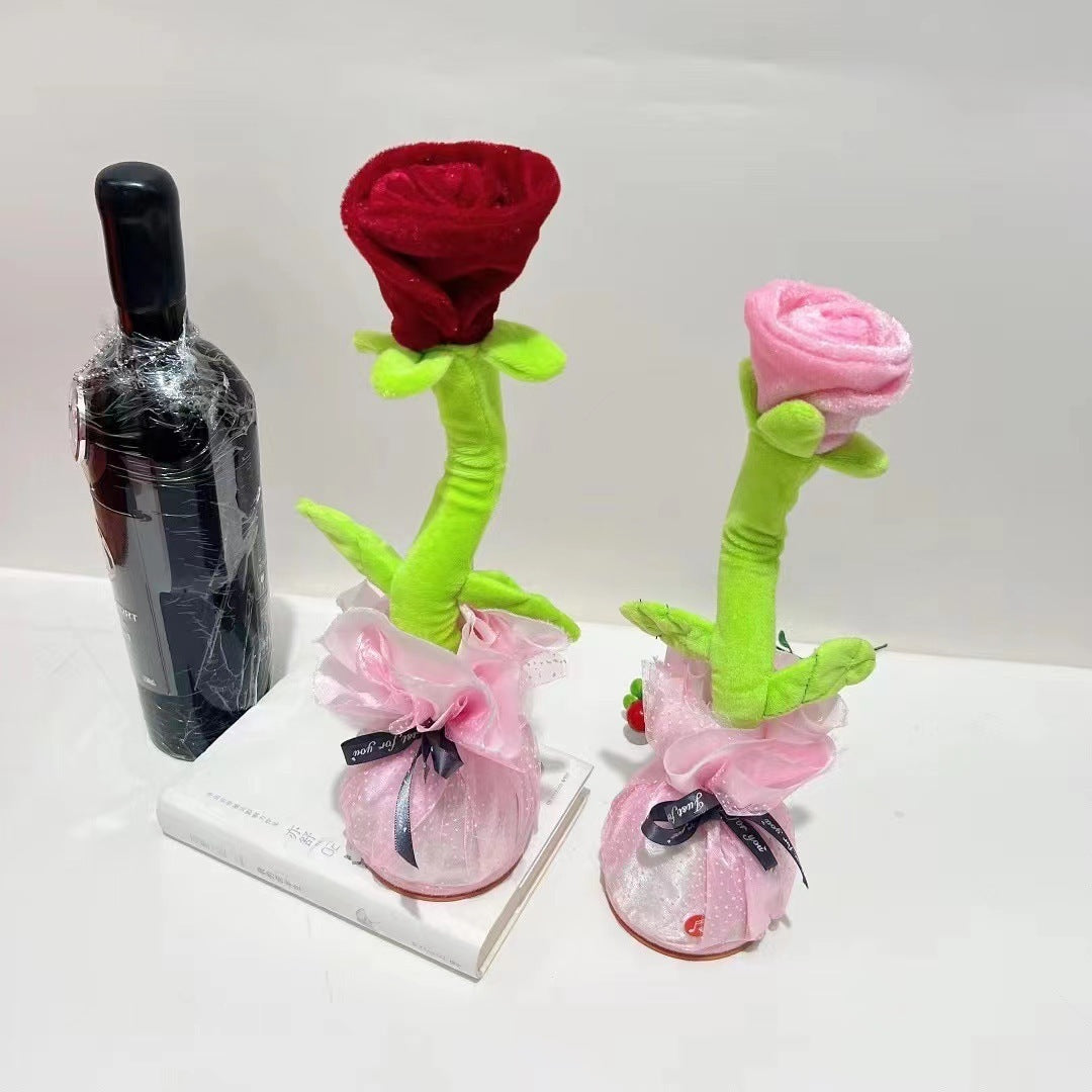 Sand Sculptures Twisting And Swinging Plush Roses