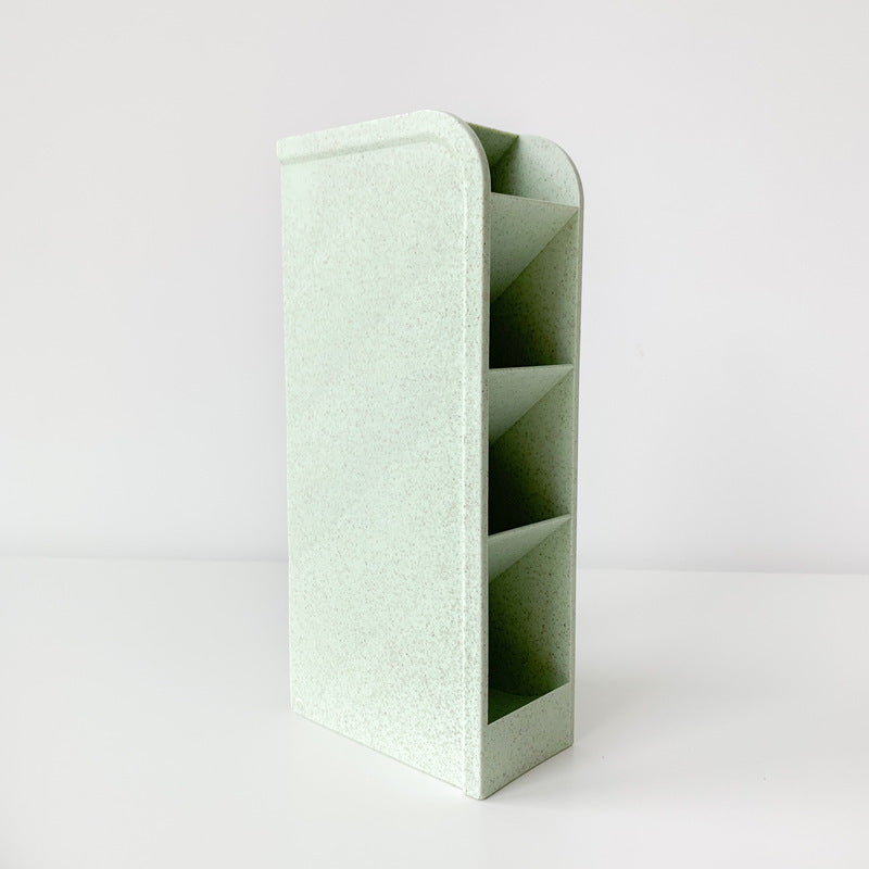 Multifunctional Pen Holder Office Makeup Desktop Storage Box Transparent Oblique Insertion