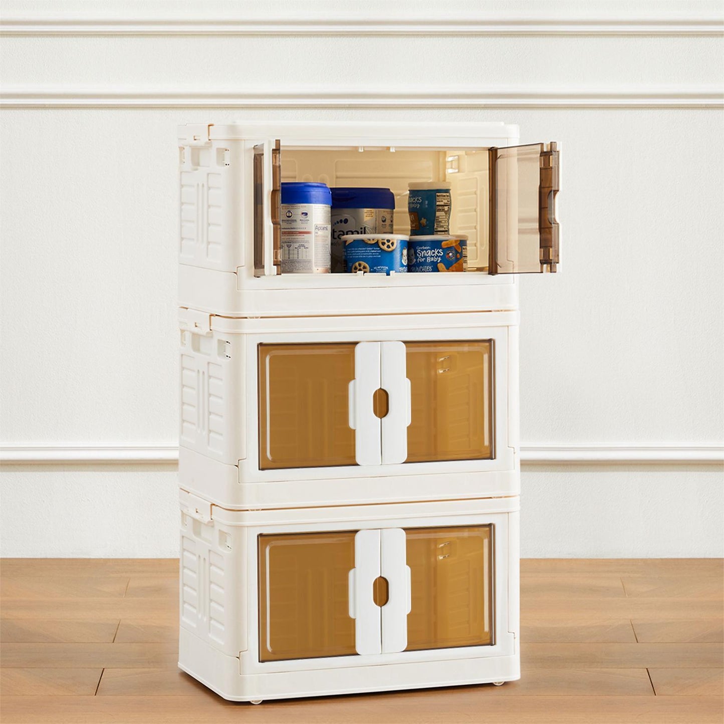 Stackable Plastic Storage Box With Lid