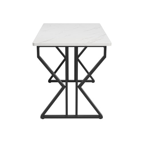 Fiberboard Metal Base Dining Table