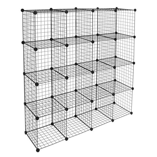 16 Grid Iron Mesh Material Storage Rack