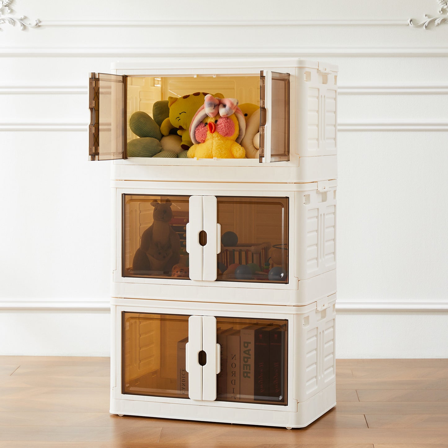 Stackable Plastic Storage Box With Lid