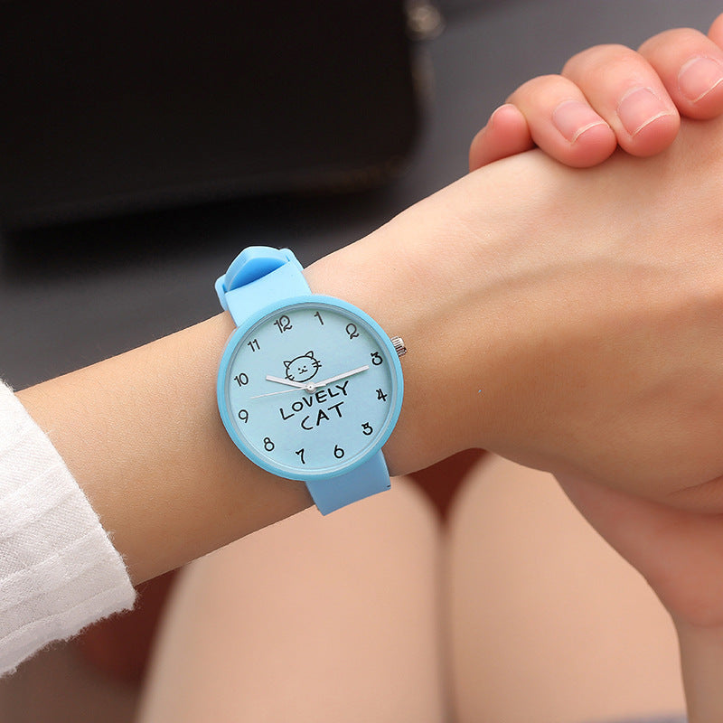 Korean fashion small dial ladies thin strap student watch personality trend female models