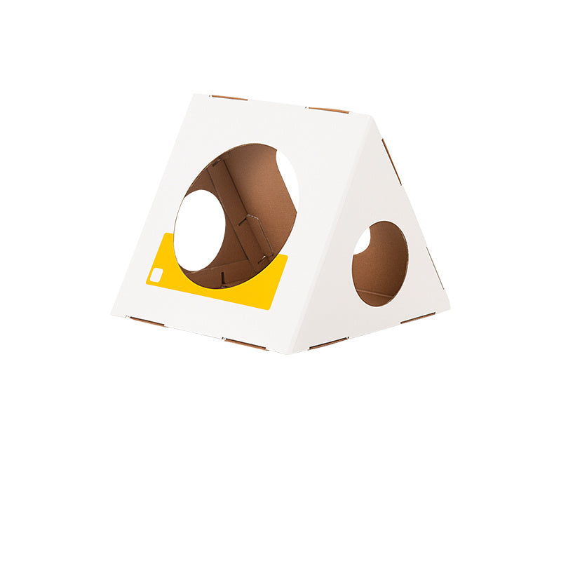 Castle Corrugated Paper Cat House Villa Carton Wear-Resistant Cat Litter