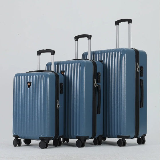 3pcs Luggage Set   Lightweight Hard Shell Suitcase Set With Double Spinner Wheels, Large Capacity, Includes 3pc U-Shaped Travel Pillow Set, Perfect For Business  Family Trips