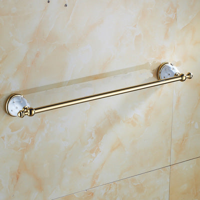 Diamond-studded Bath Towel Rack Golden Towel Rack Bathroom Bathroom Shelf