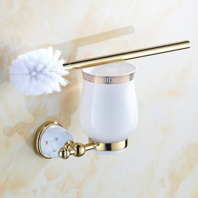 Diamond-studded Bath Towel Rack Golden Towel Rack Bathroom Bathroom Shelf