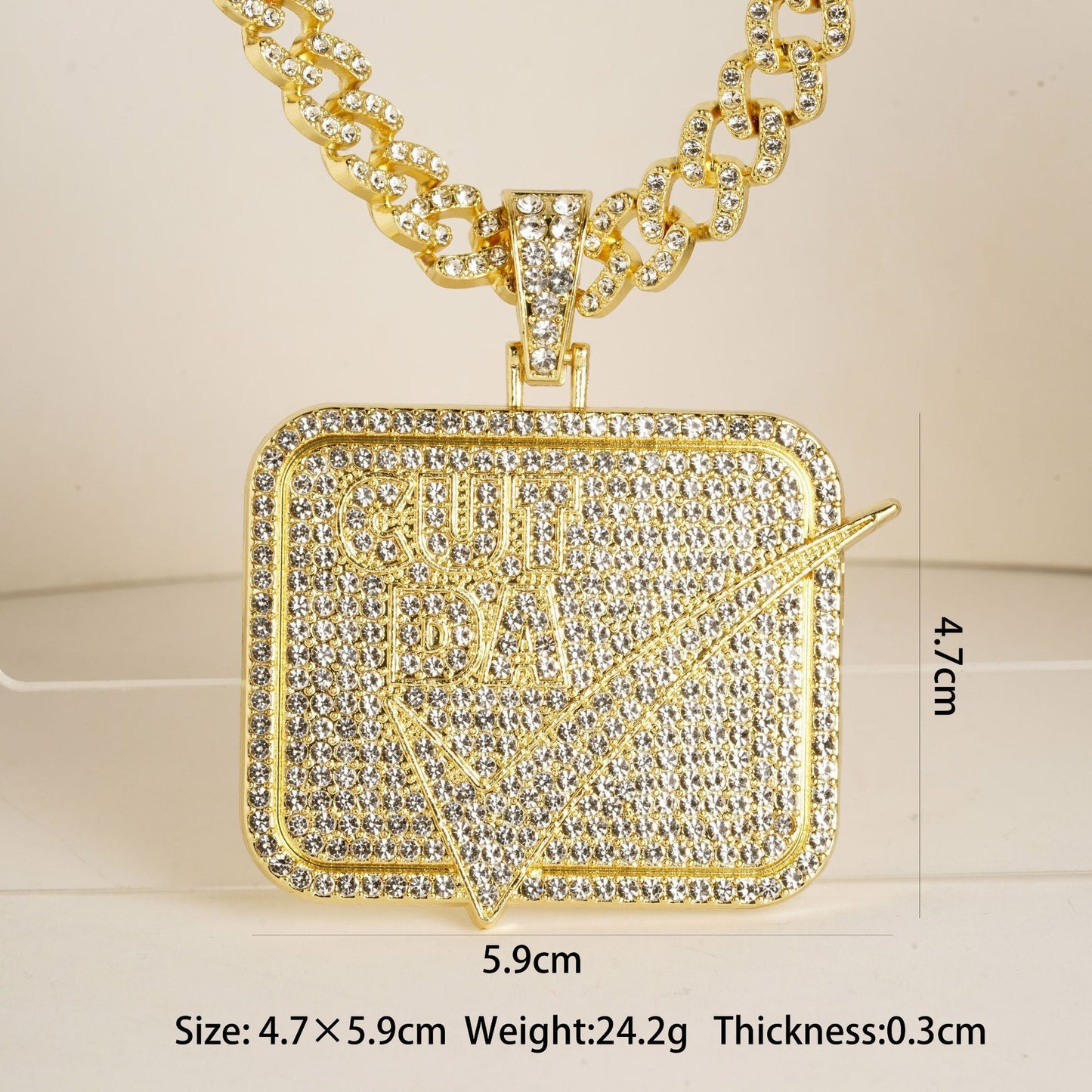 Cross-border Hot Hip Hop Cool Domineering Punk Necklace Items Personality Hipster